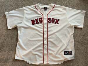 Majestic Boston Red Sox BLANK Size 3XL Jersey White Home MLB